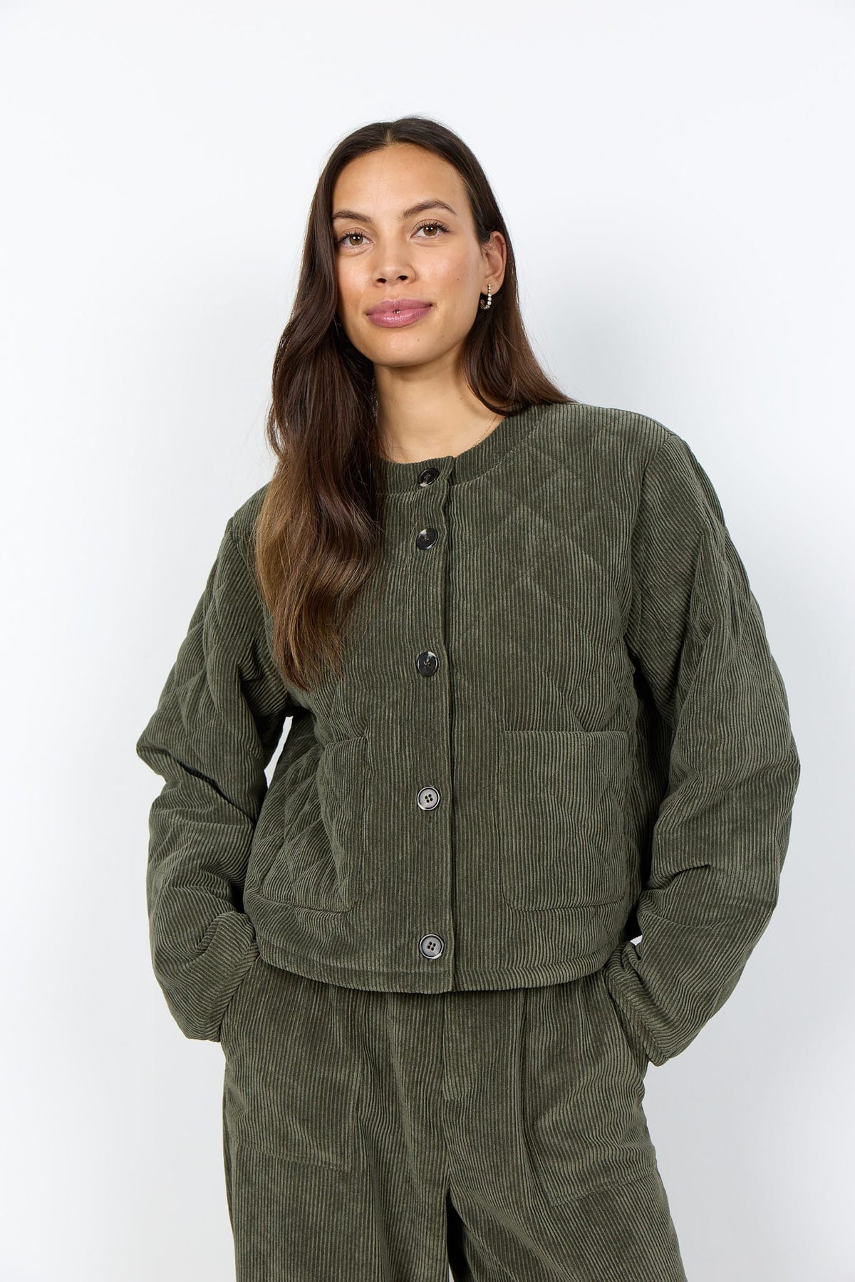 Soyaconcept Quilted Cord Jacket