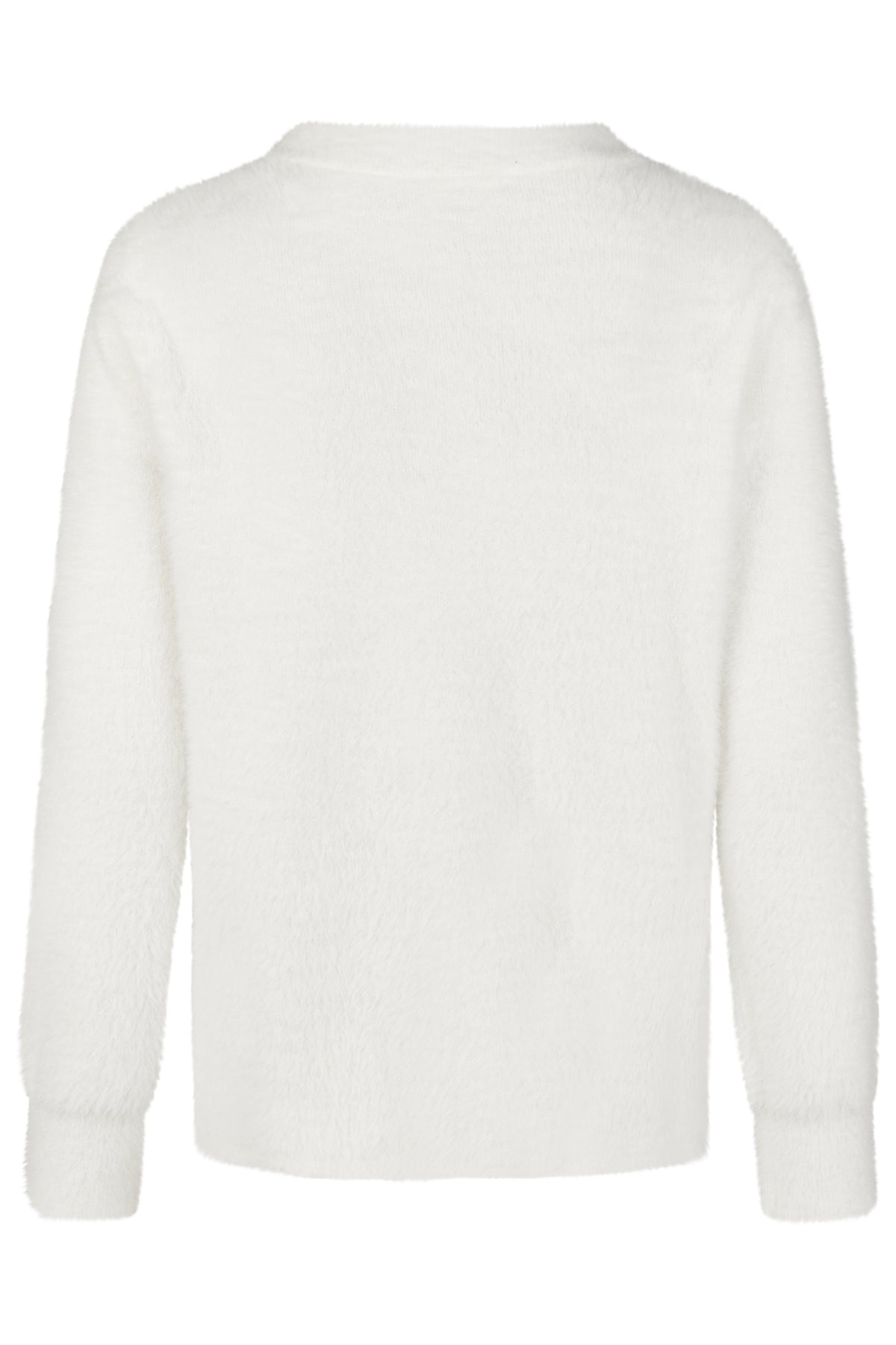 Barabara Lebek Round Neck Fuzzy Sweater