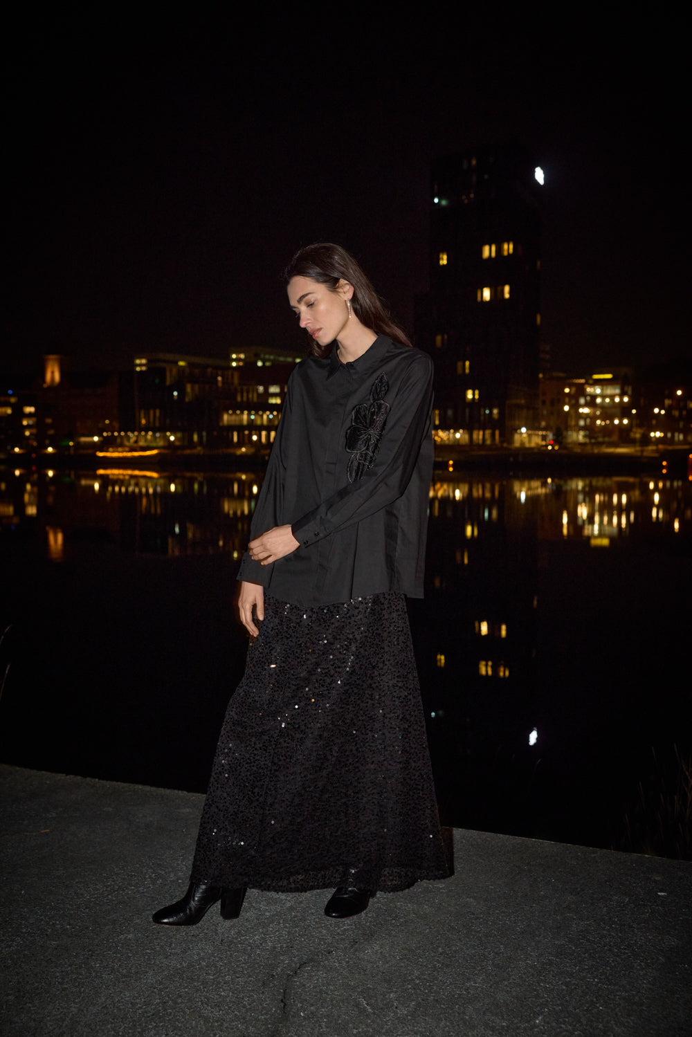 Soyaconcept Swing Sequin Skirt