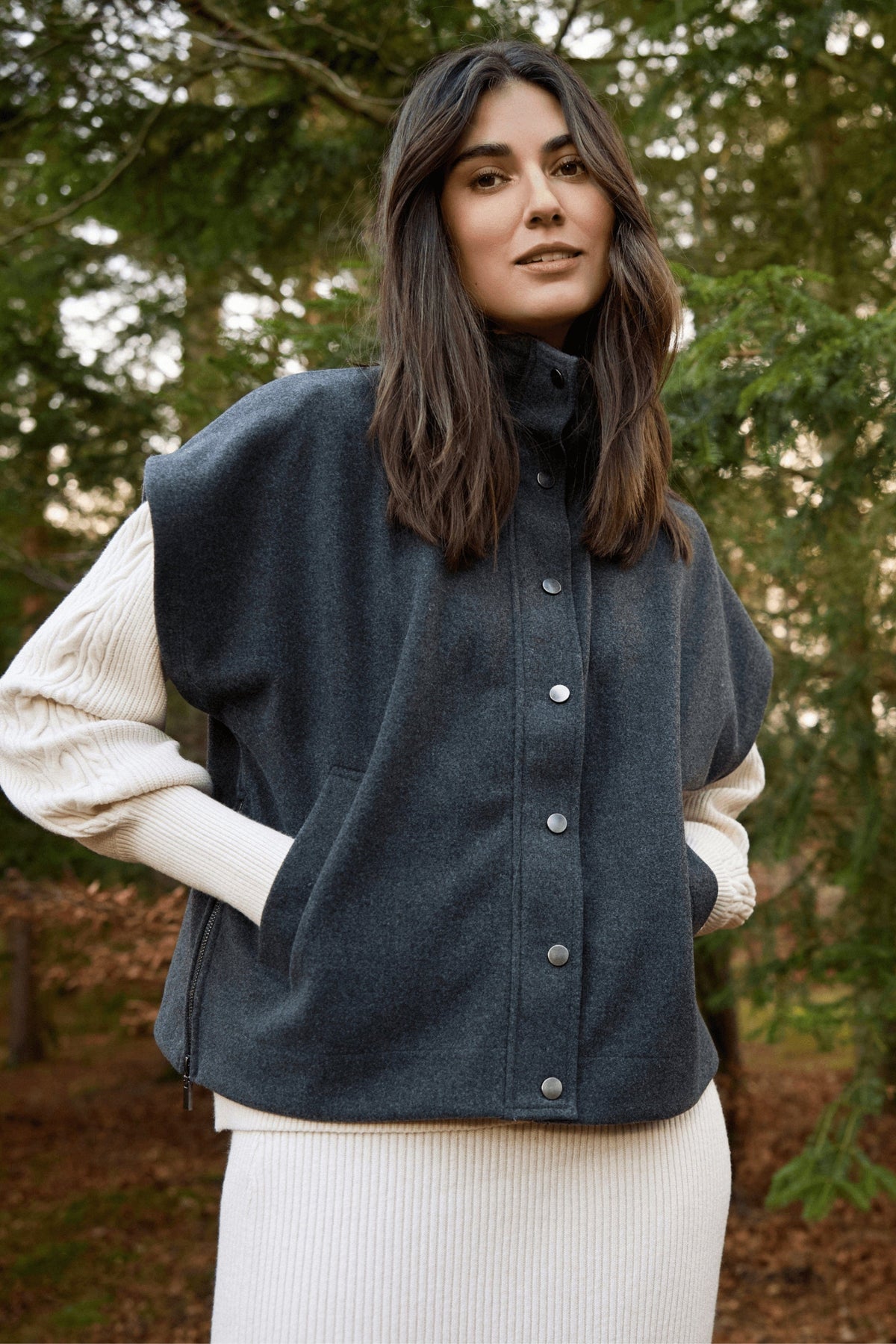 Soyaconcept Fleece Box Waistcoat