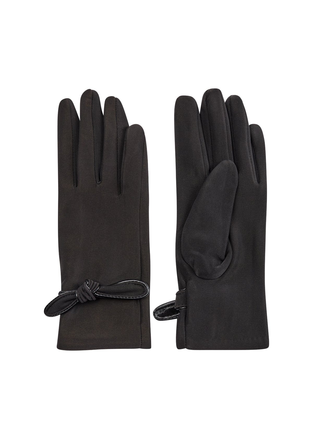 Soyaconcept Leather Trim Bow Glove