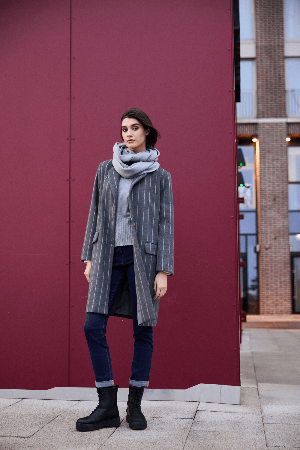 PERUZZI Pinstripe Coat