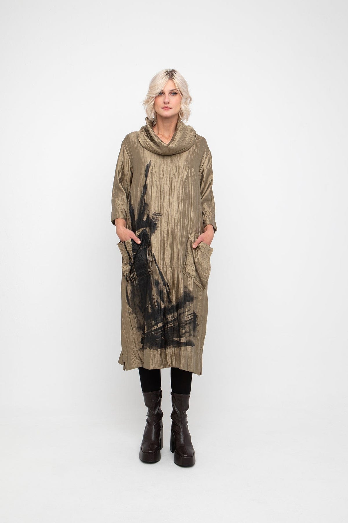 OZAI N KU Foil Dress