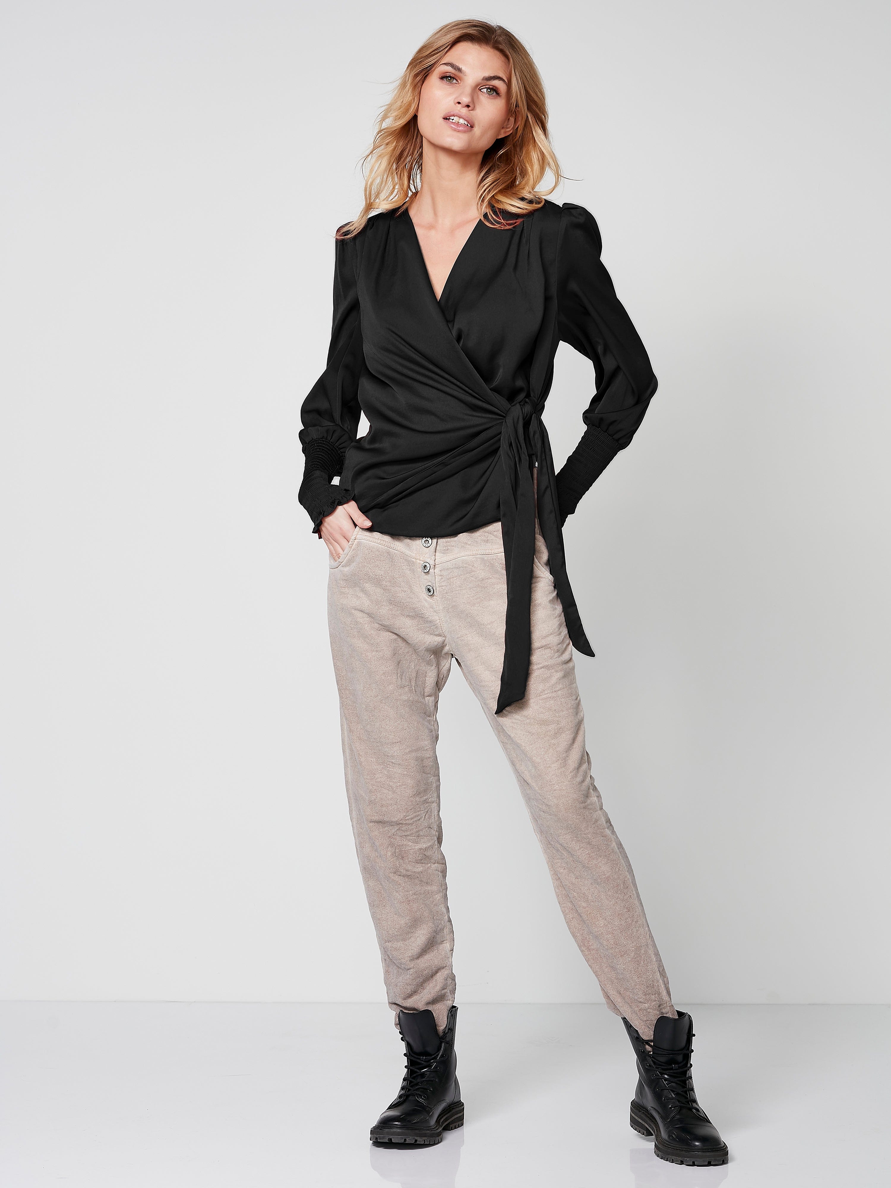 NU Smocked Sleeve Blouse – Choice Boutique