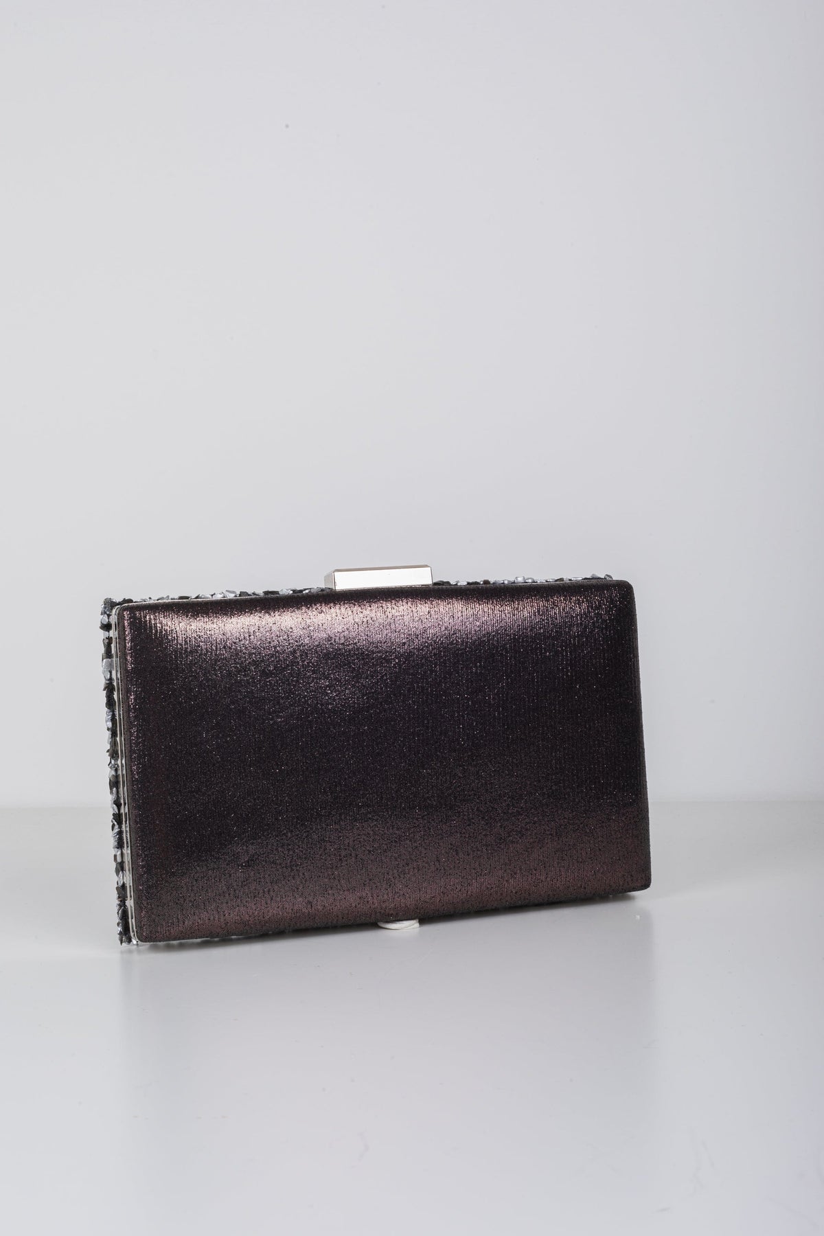 Silver Confetti Clutch