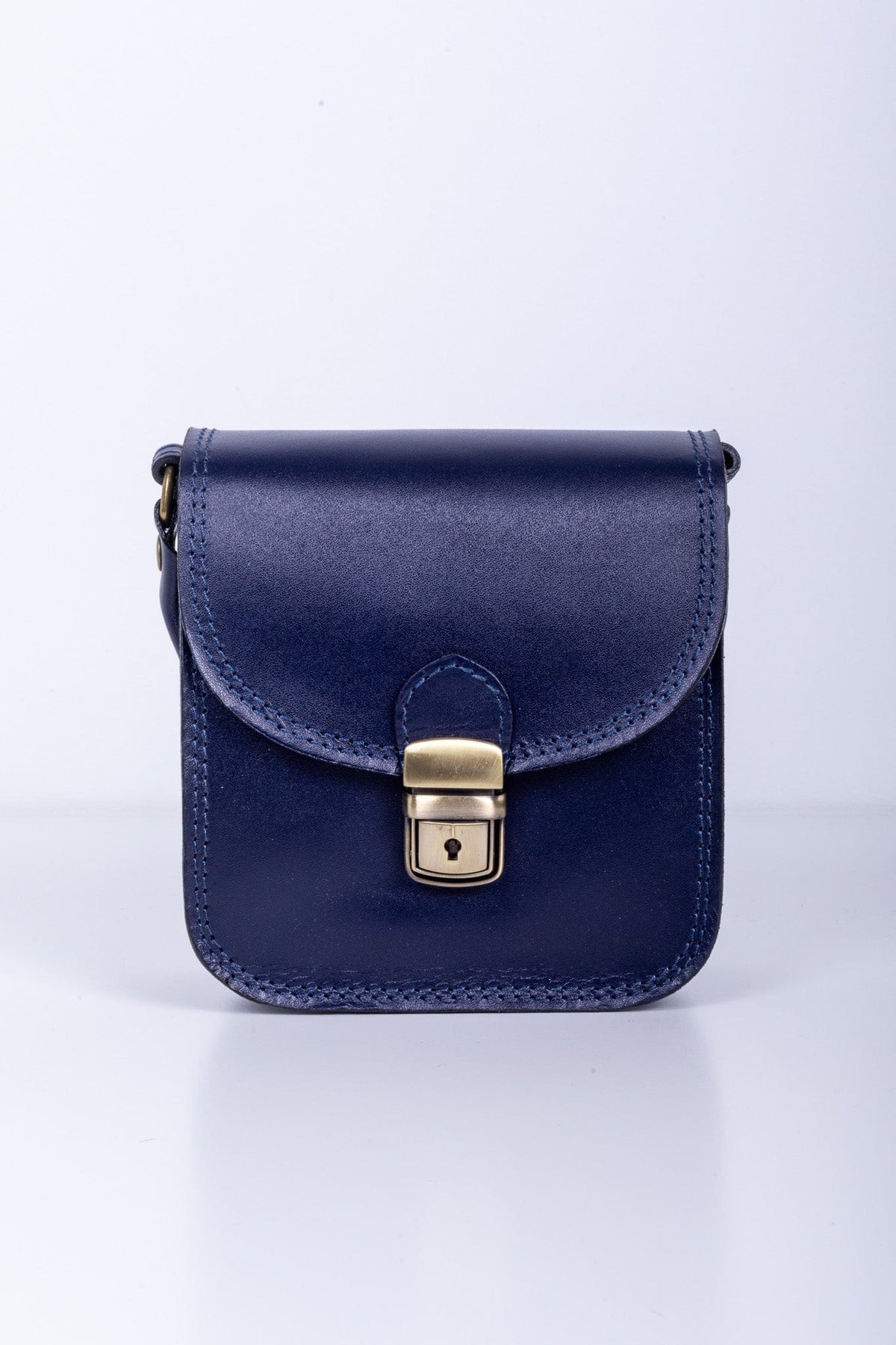 Leather Clasp Bag