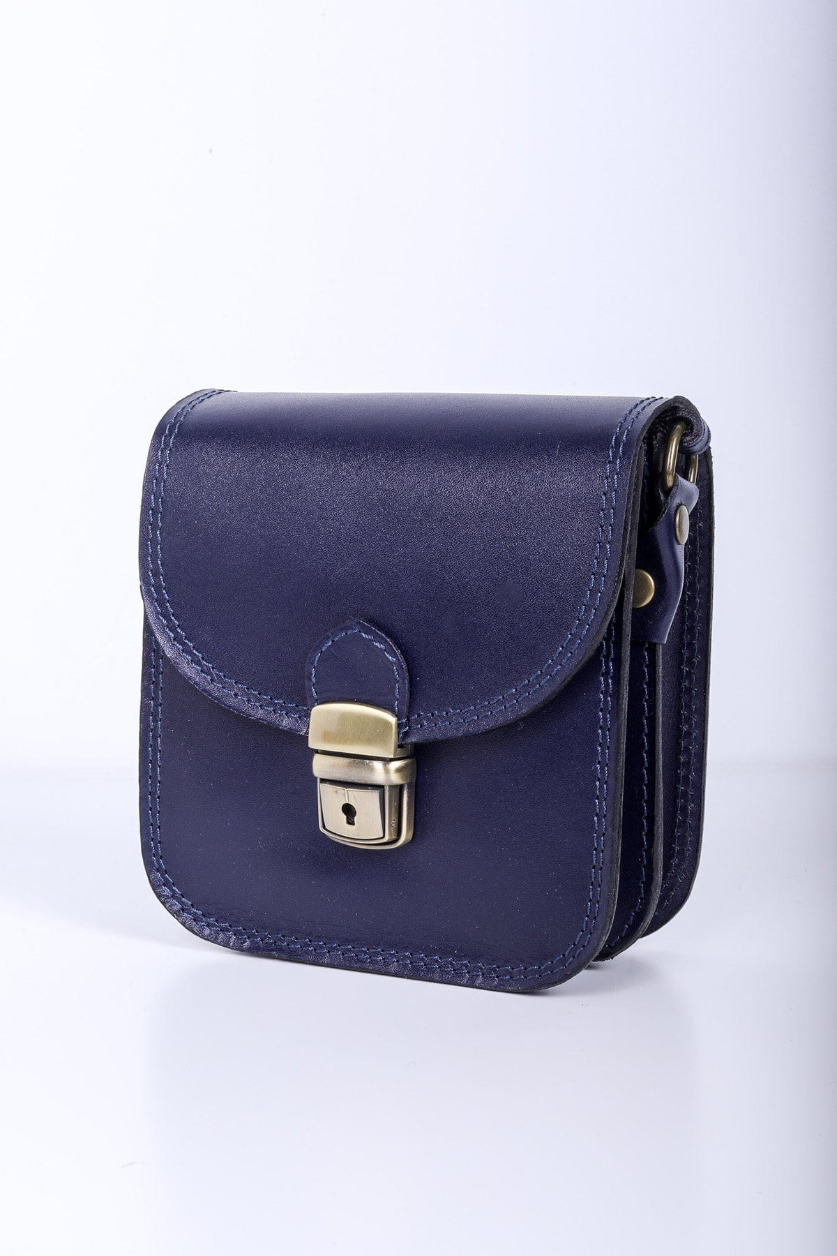 Leather Clasp Bag