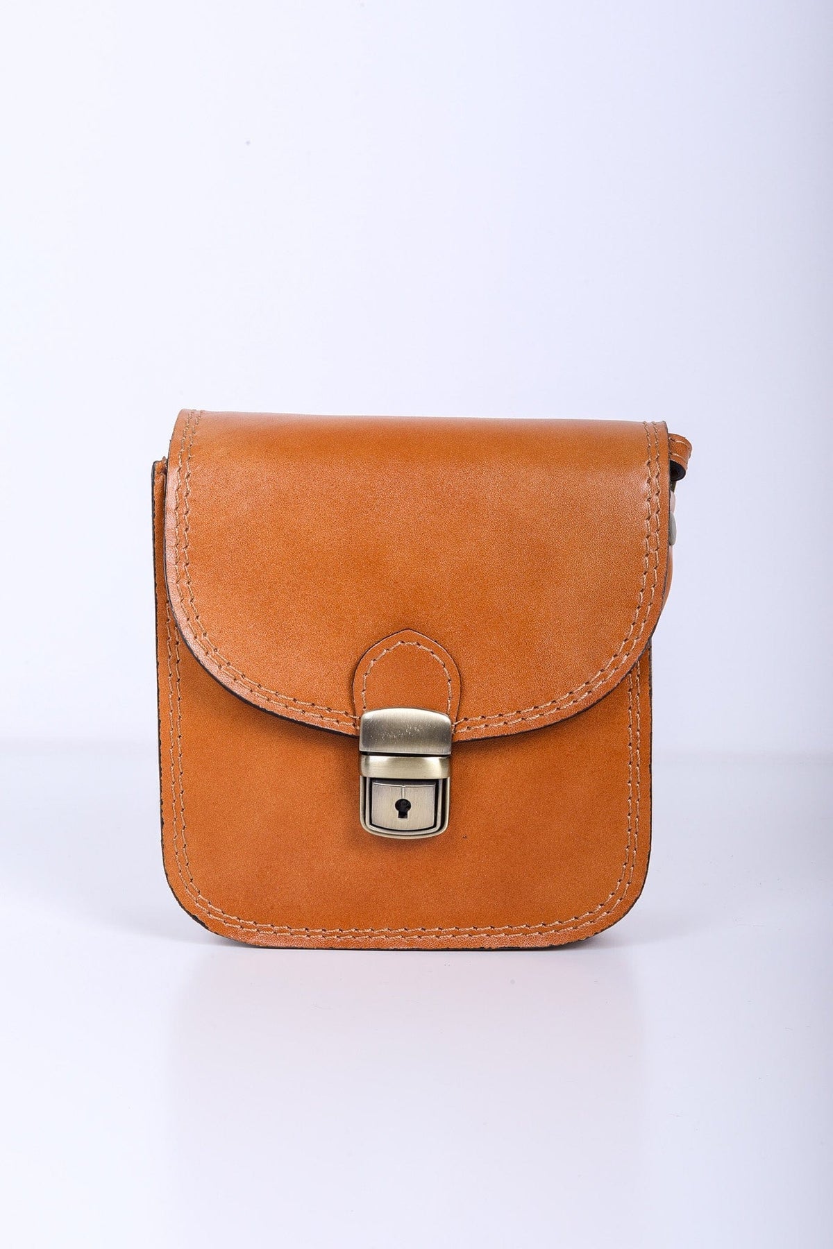 Leather Clasp Bag