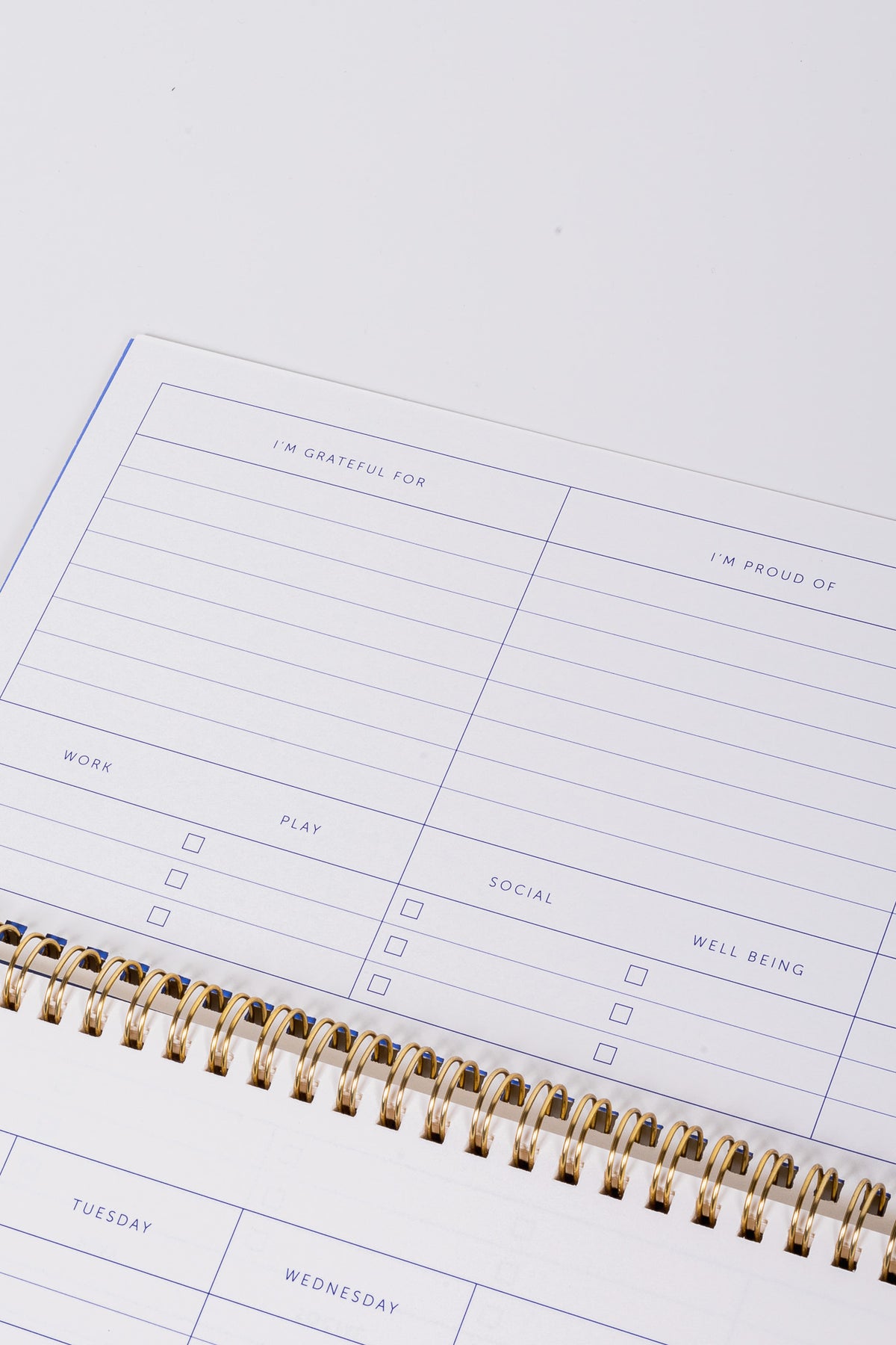 Stripe Deskplanner Notebook