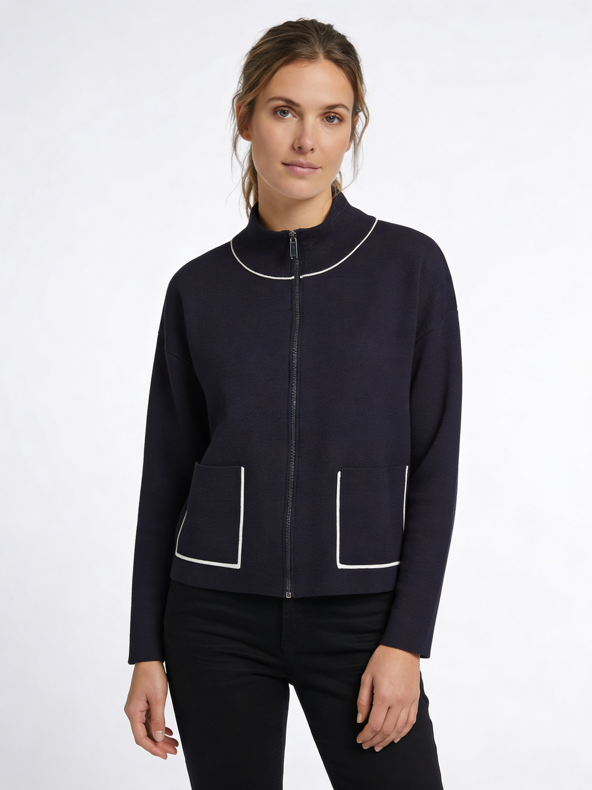 Barbara Lebek Trim Cardigan