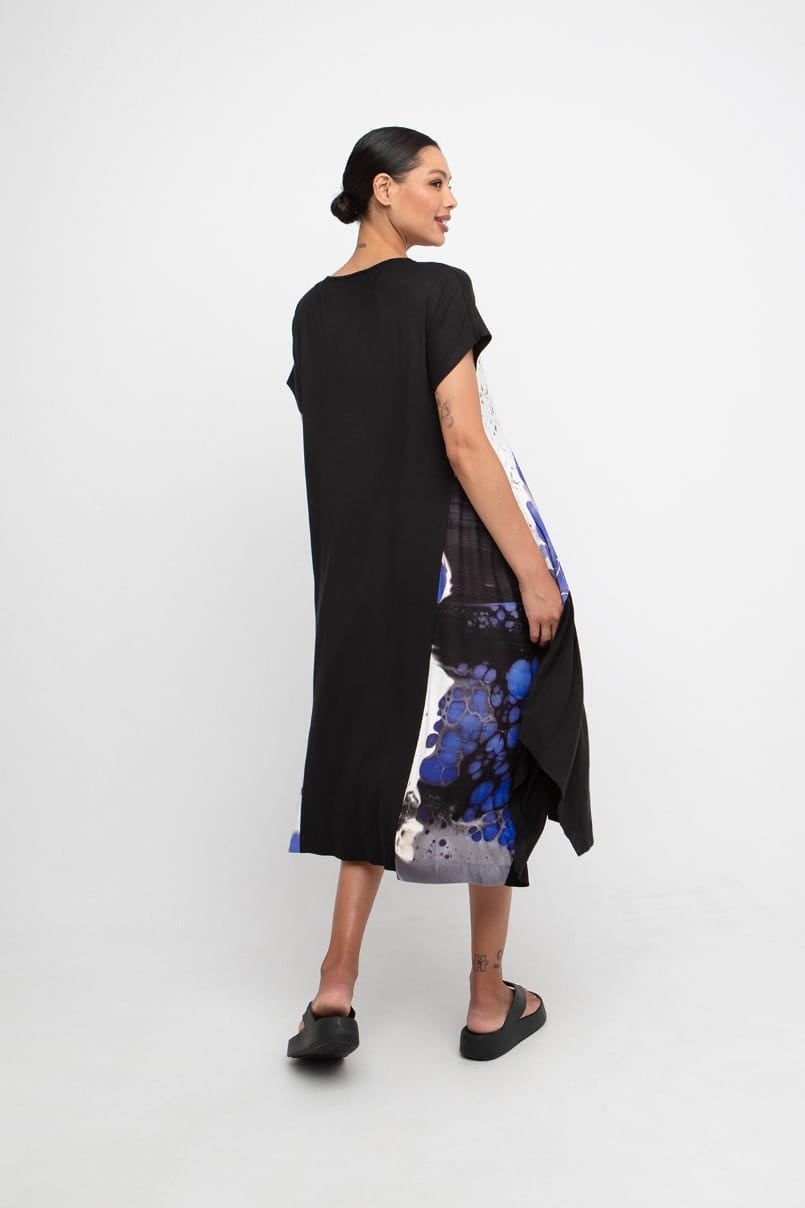 OZAI N KU Panelled Print Dress