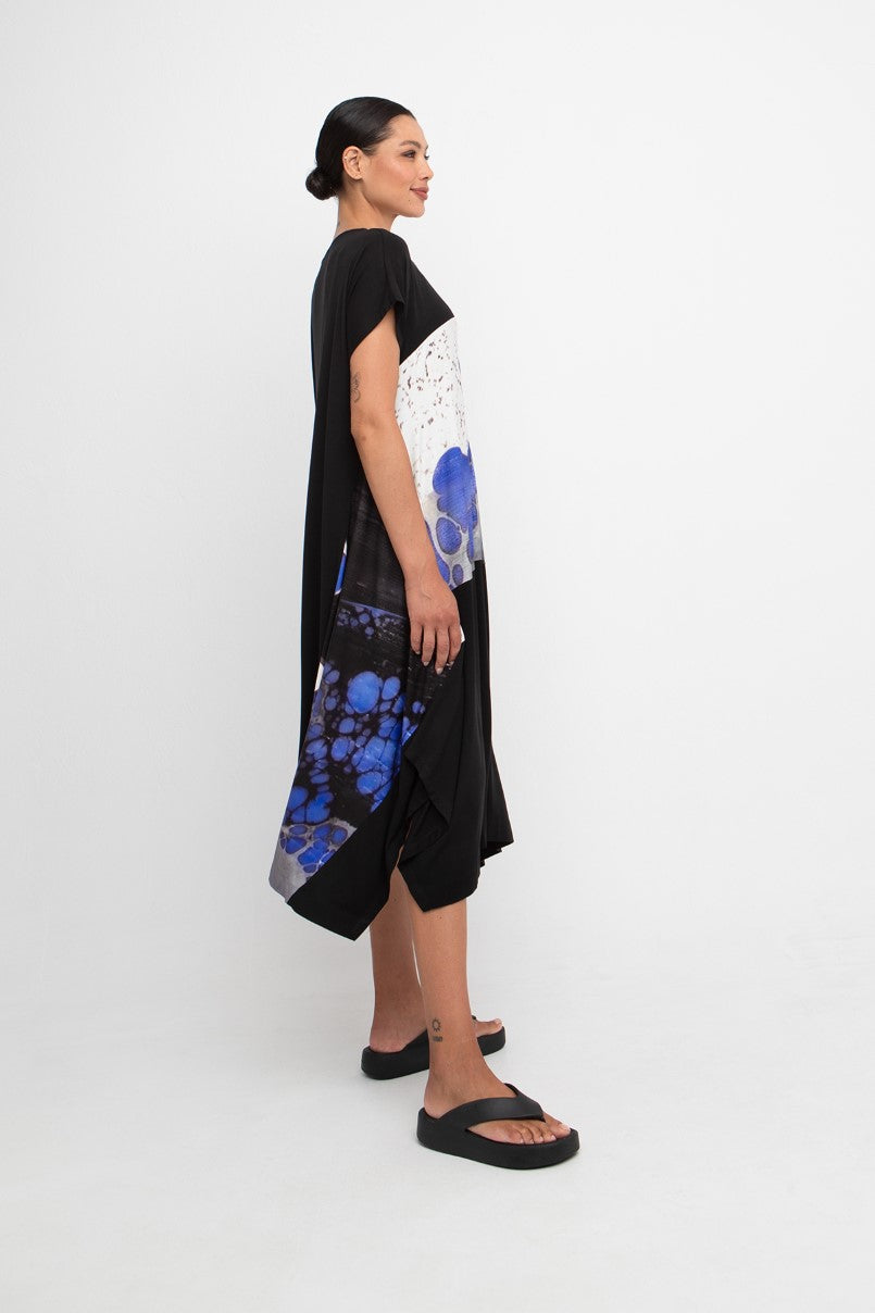 OZAI N KU Panelled Print Dress