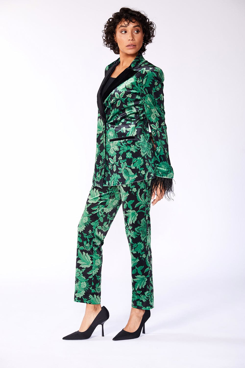 ART X Diva Print Velvet Trouser