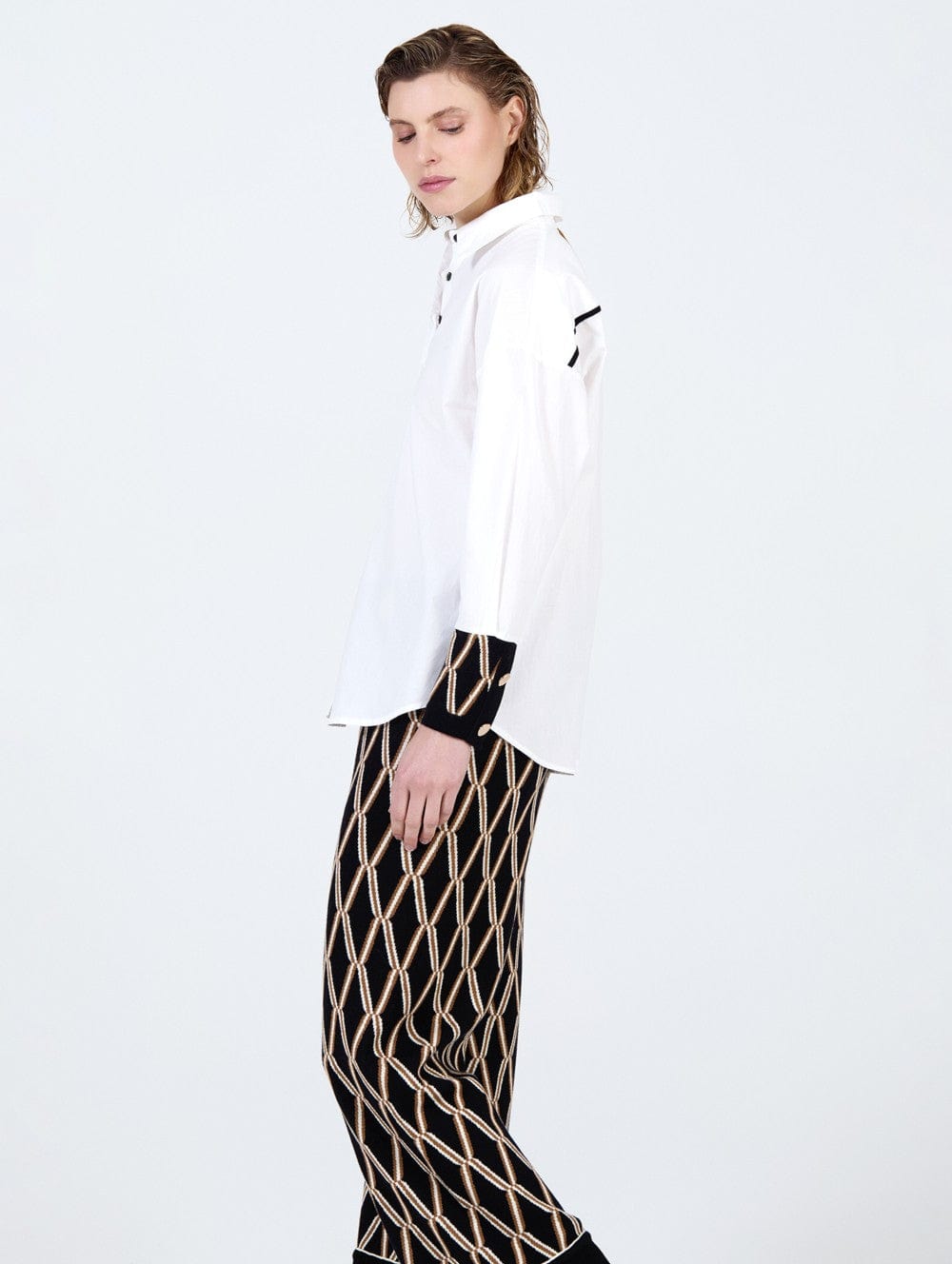 Skatie Contrast Trims Shirt