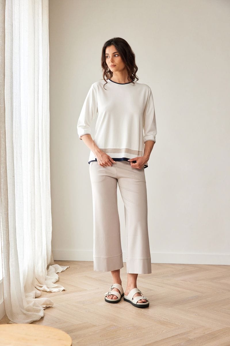 PERUZZI Knit Detail Top