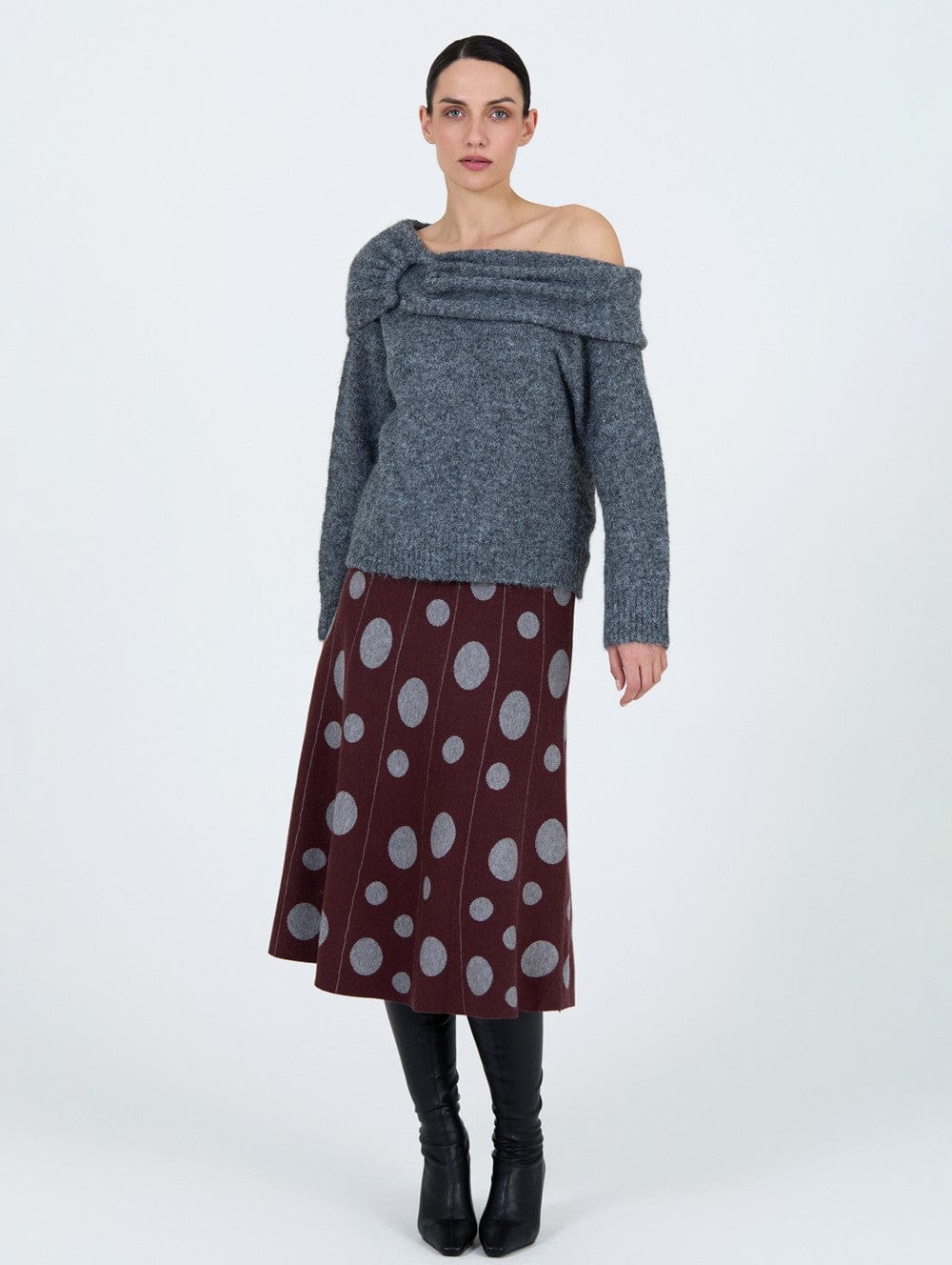 Skatie Off Shoulder Knit