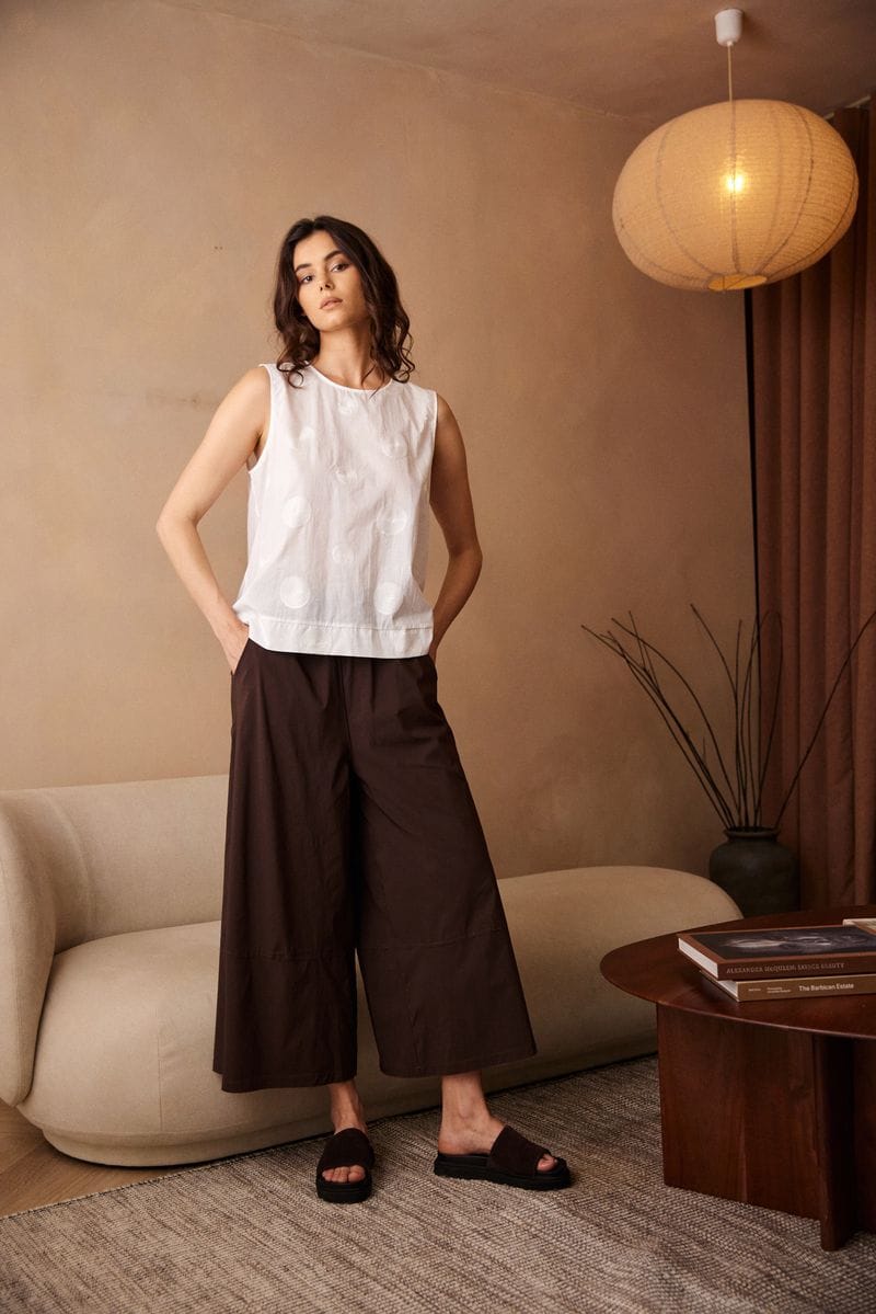 PERUZZI Circle Stitch Top