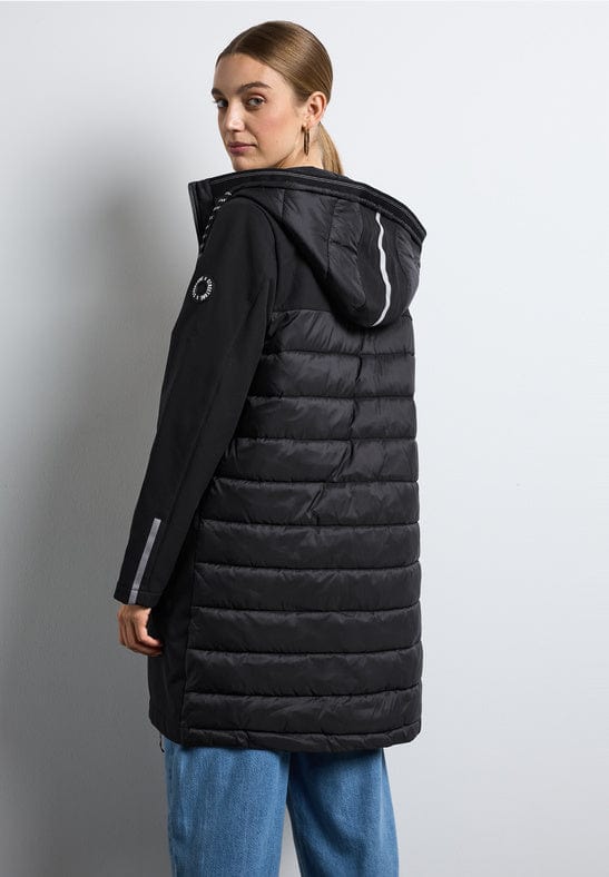 Street One Quilted Back Coat