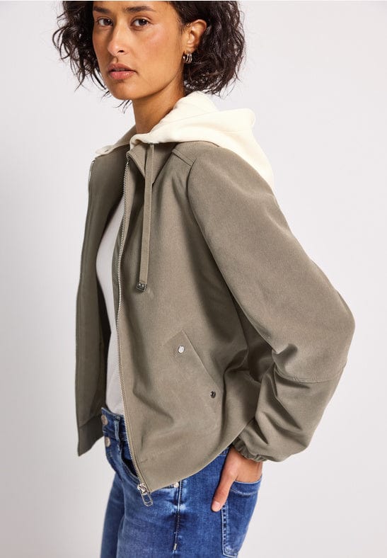 Street One Jacket with Jersey Hoody