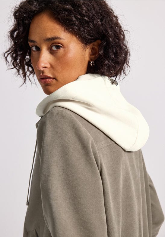 Street One Jacket with Jersey Hoody
