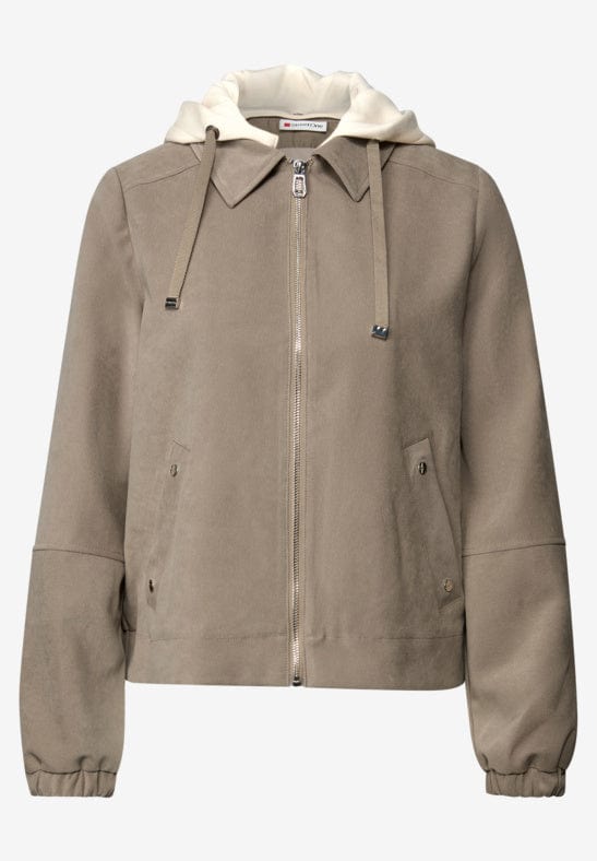 Street One Jacket with Jersey Hoody