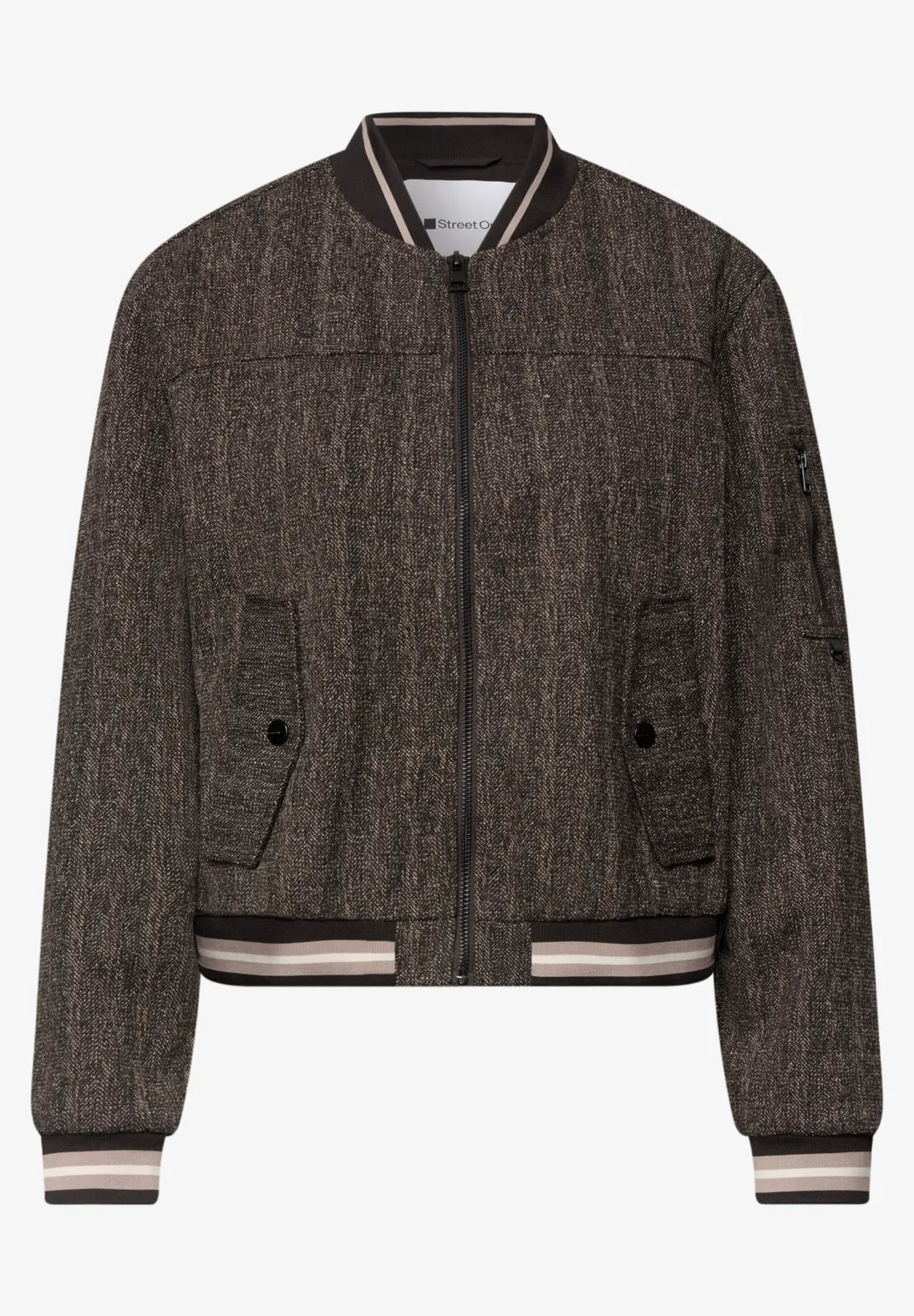 Street One Herringbone Zip Jacket
