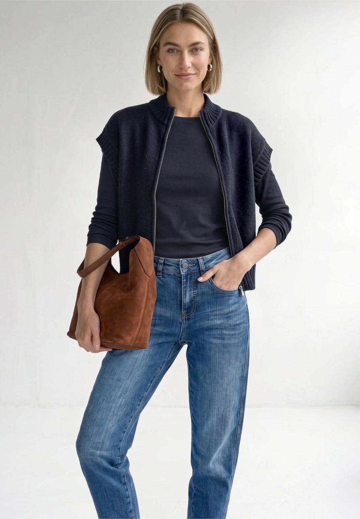 Street One Zip Cardigan