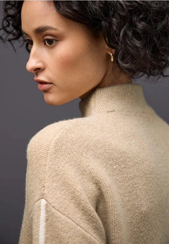 Street One Sports Stripe Turtle Neck