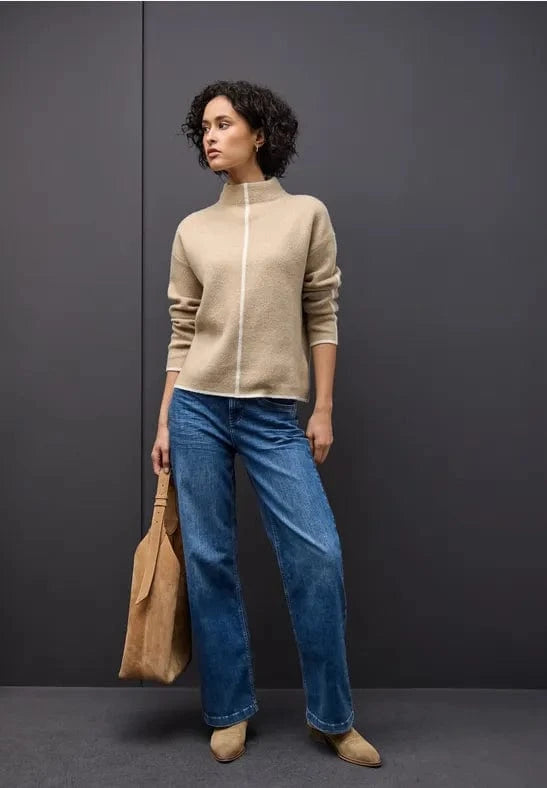 Street One Sports Stripe Turtle Neck