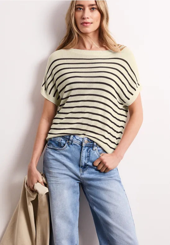 Street One Striped Ribbon Knit