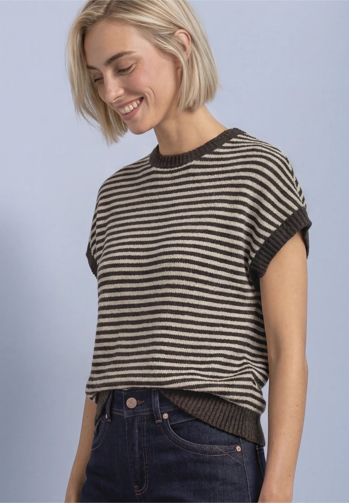 Street One Stripe Knit Top