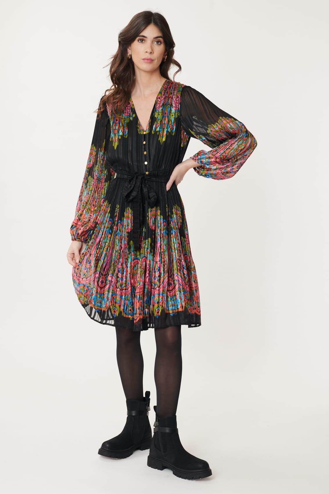 Derhy Kalediscope Print Dress