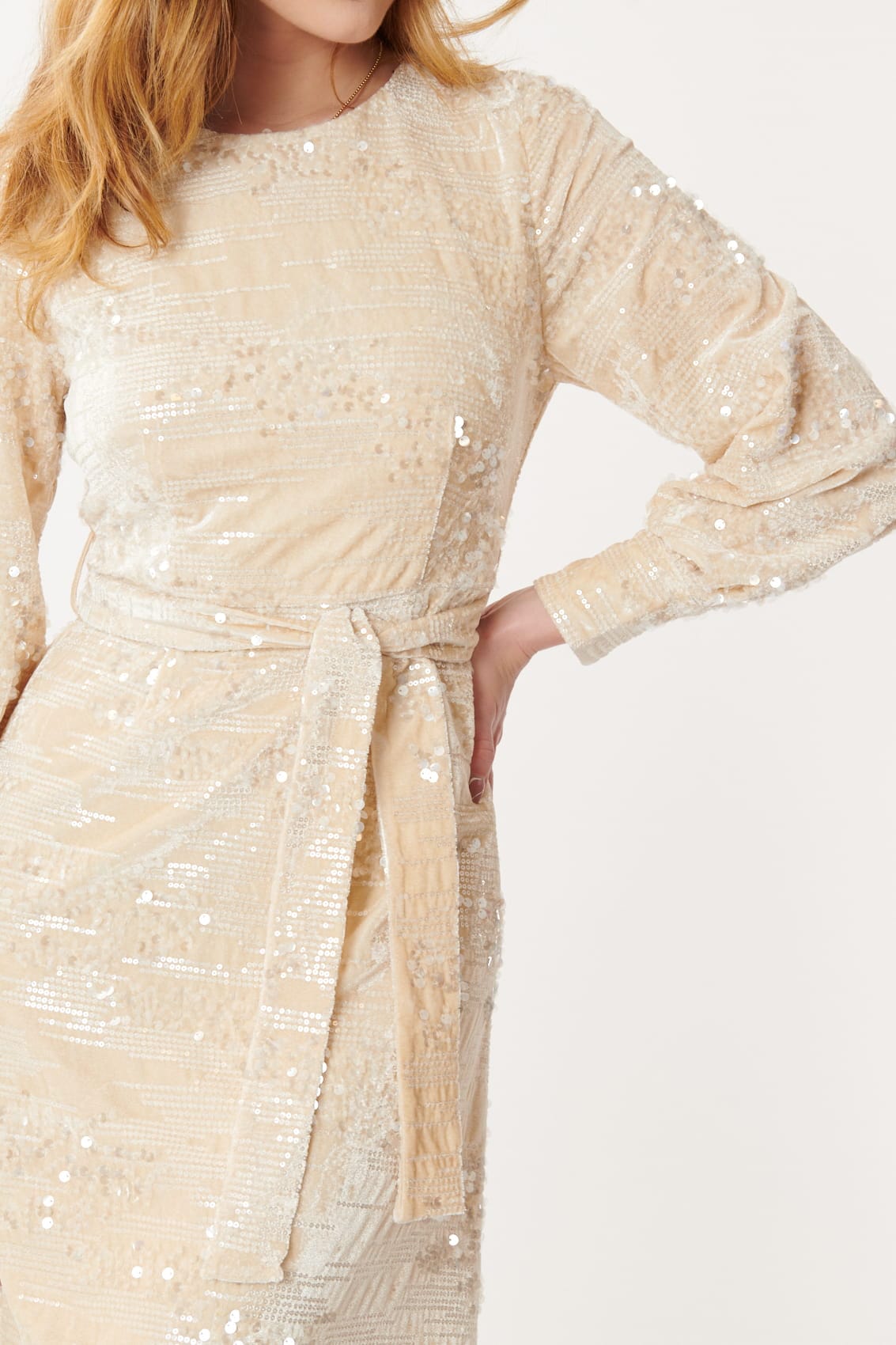 Derhy Sequin Velvet Dress