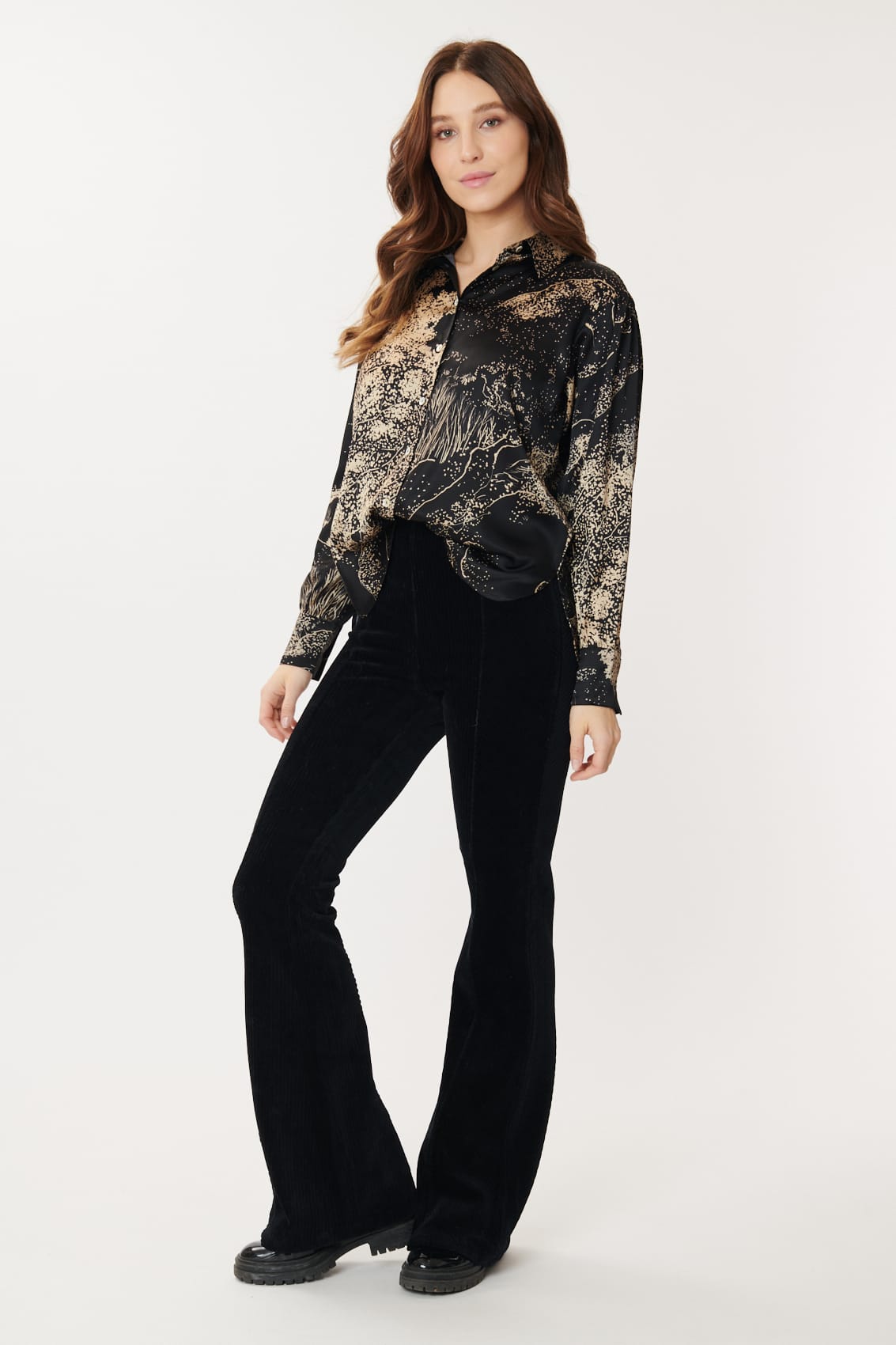 Derhy Midnight Print Blouse