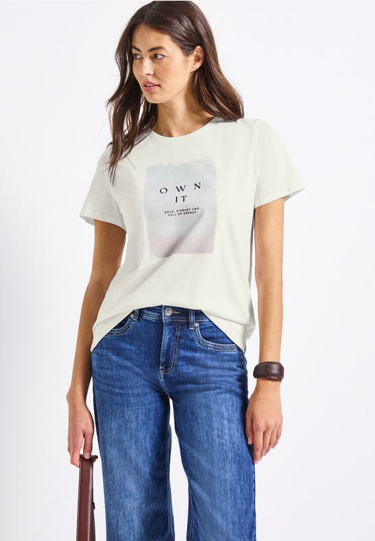 Street One Printed Tshirt with Cap Sleeve