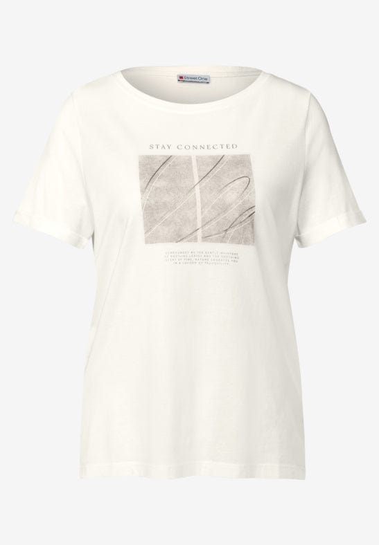 Street One Printed Tshirt with Turn Up Sleeve