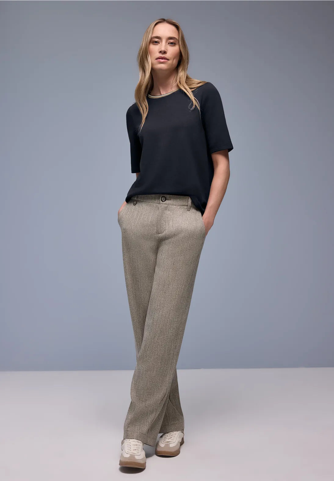 Street One Shirt with Stripes