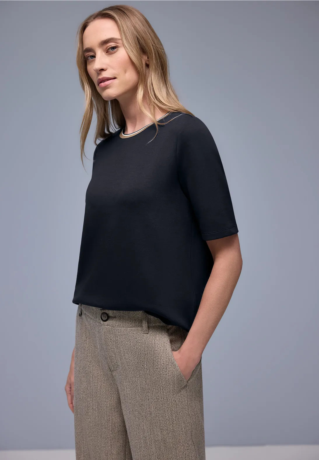 Street One Shirt with Stripes