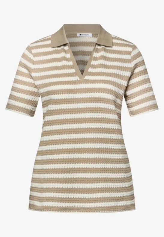 Street One Stripe Knit Top