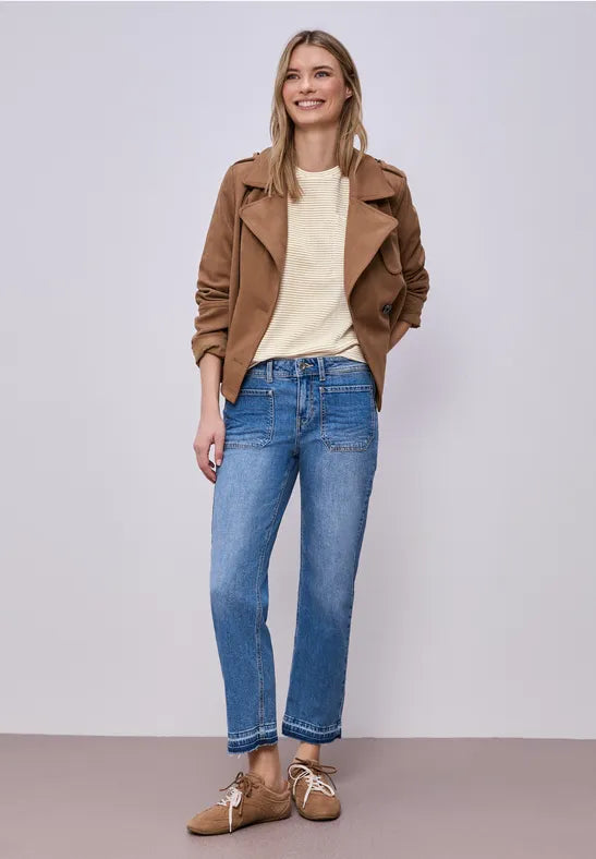 Street One Textured One Pocket Top