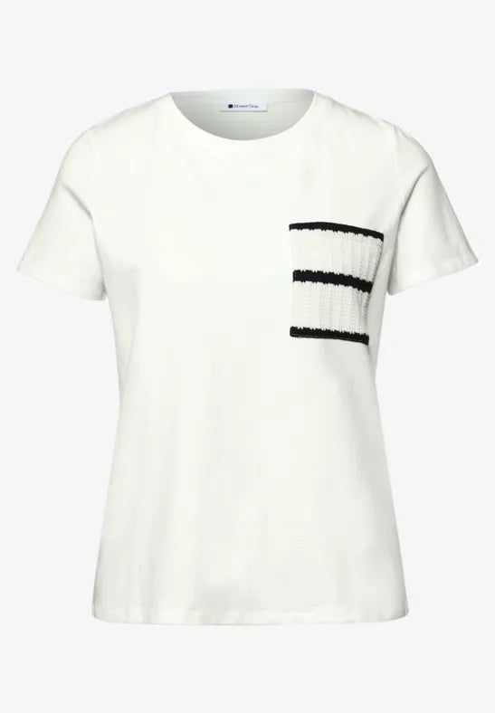 Street One Stripe Pocket Top
