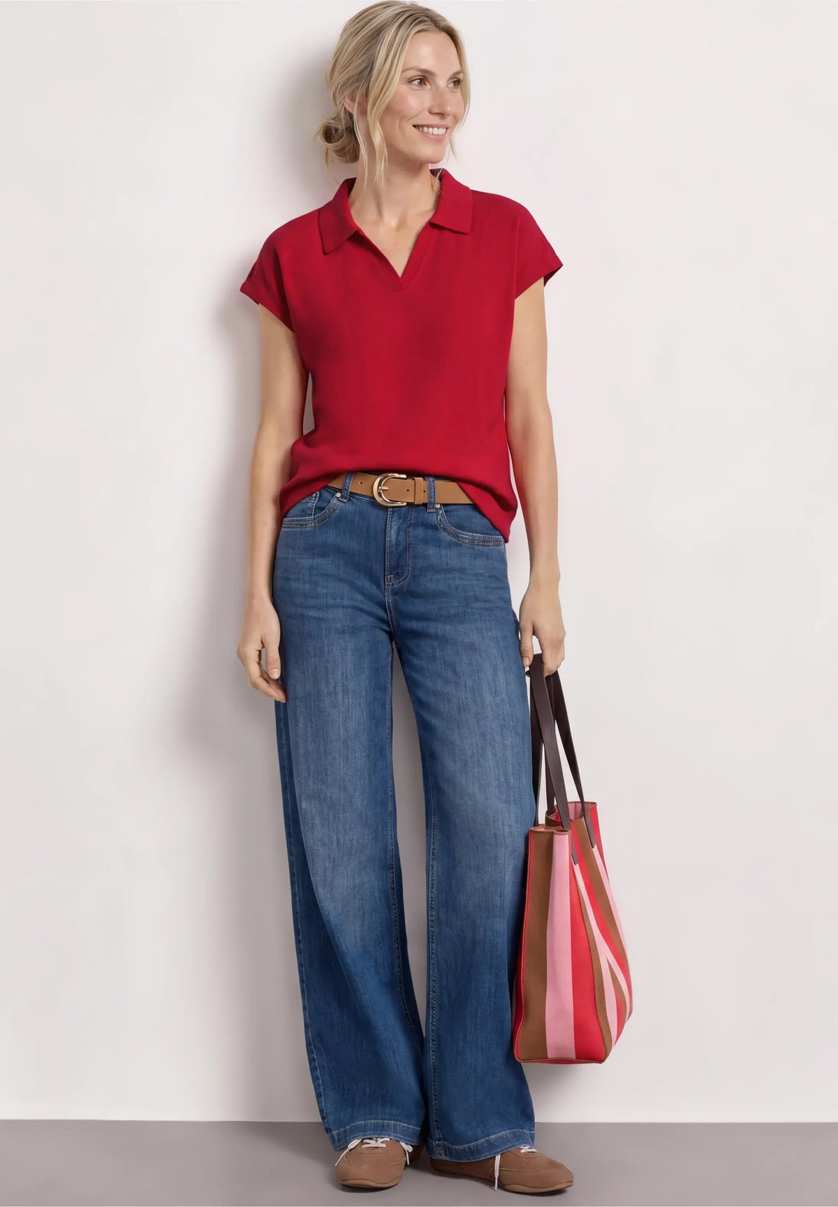 Street One Knitted Collar Top