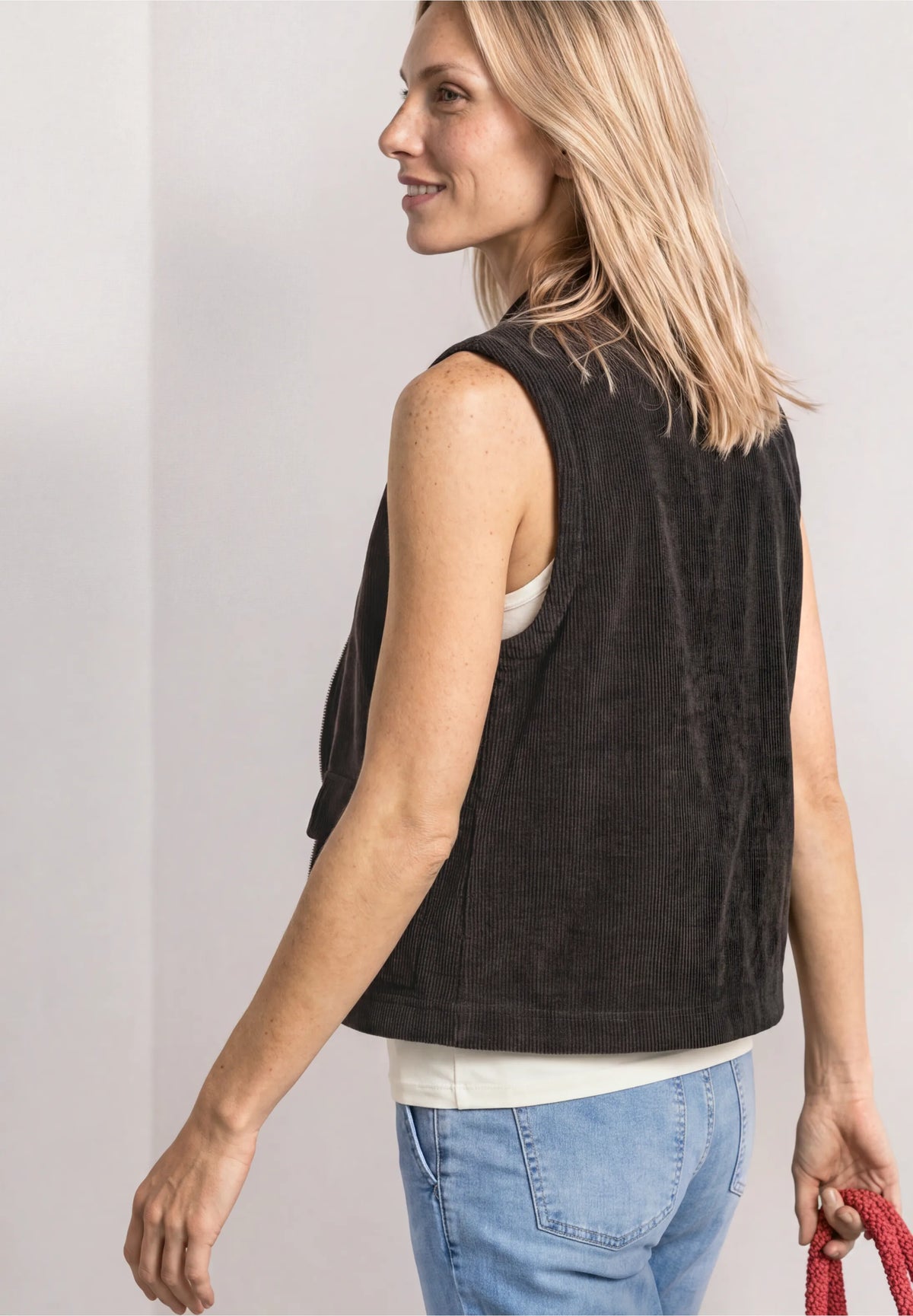 Street One Cord Zip Gilet