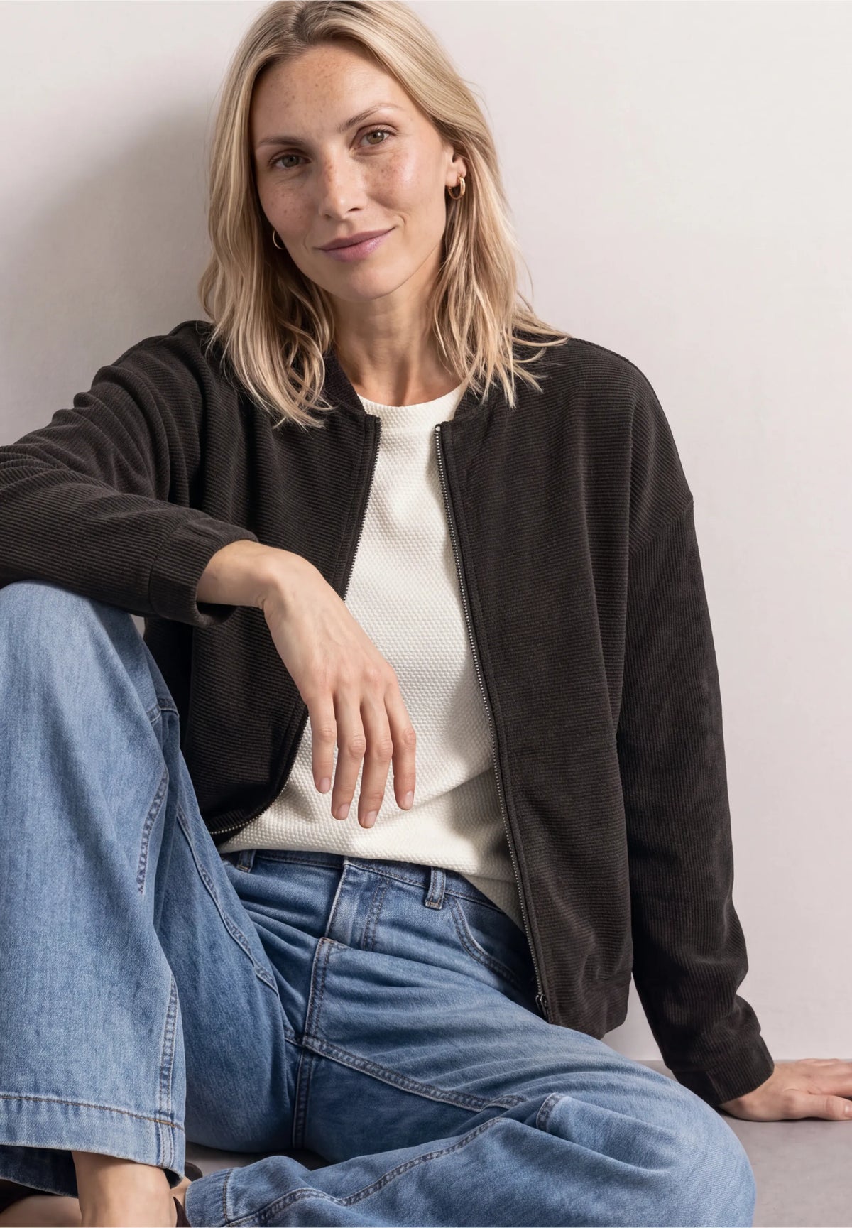 Street One Longline Bomber Jacket