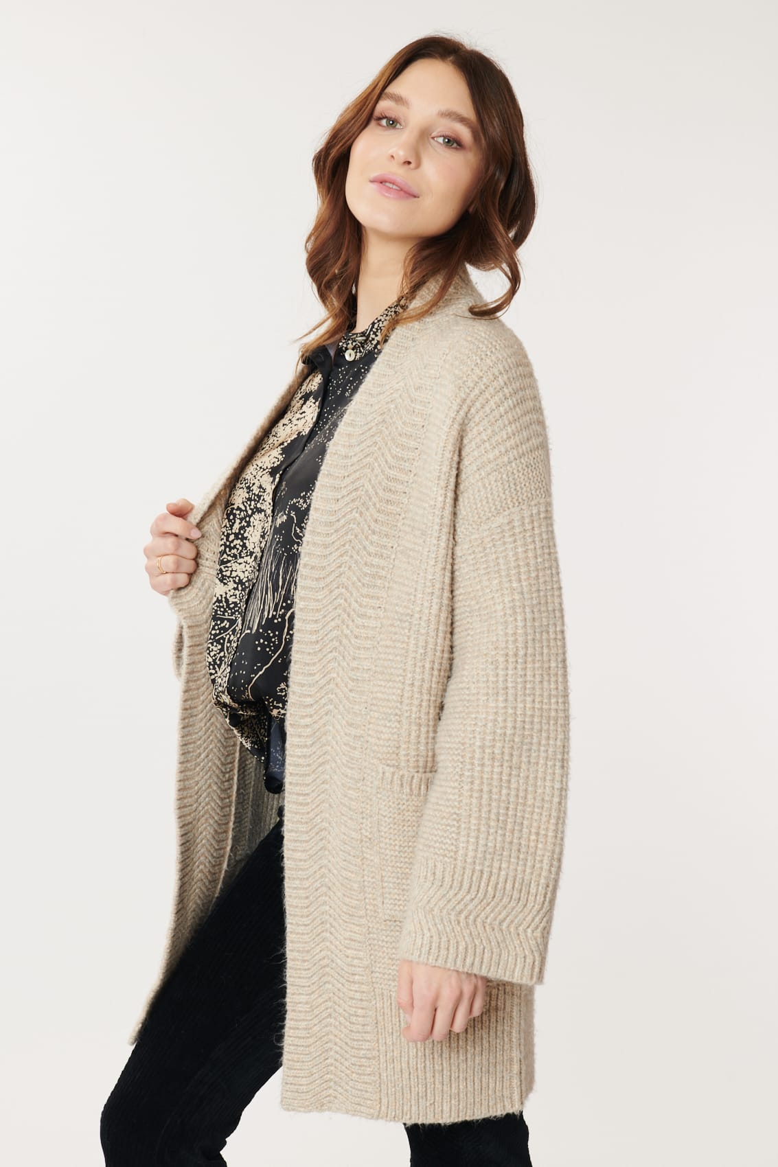 Long 2024 structured cardigan