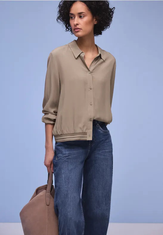 Street One Blouse with Elasticated Hem