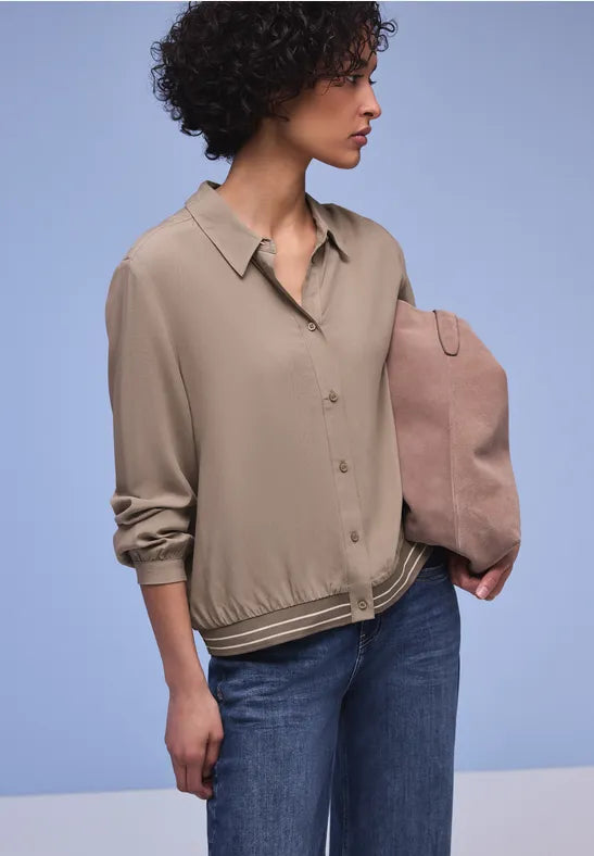 Street One Blouse with Elasticated Hem