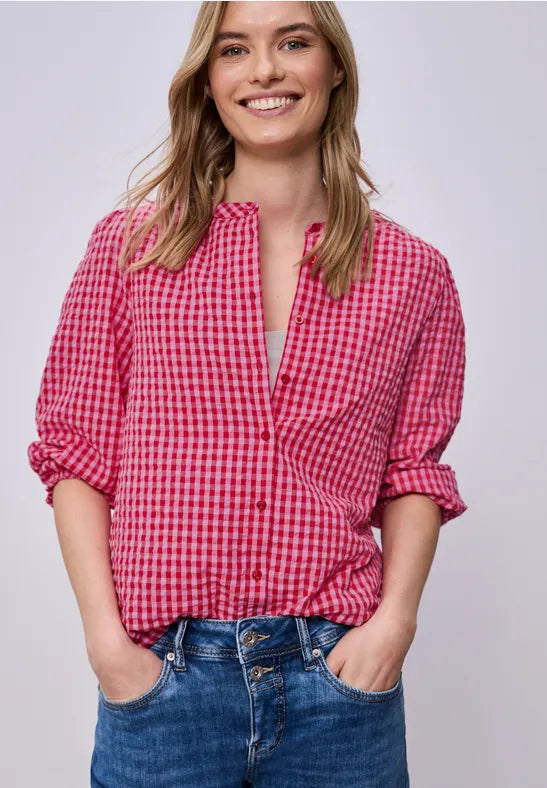 Street One Gingham Blouse
