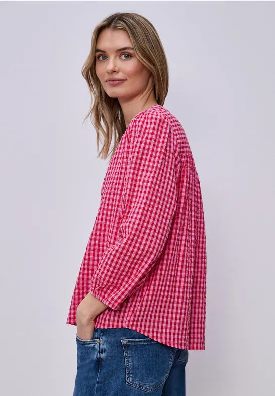 Street One Gingham Blouse