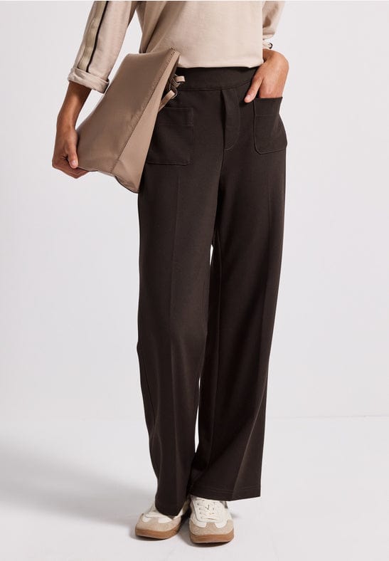 Street One Front Patch Pocket Straight Leg Trouser
